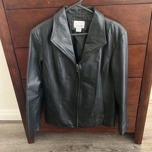 Easth5th GENUINE 100% LEATHER BLACK WOMEN’S JACKET SIZE M